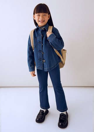 Mayoral Mini 4718-020 Spodnie dzwony  Oscuro