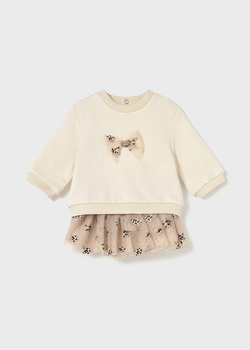 Mayoral Baby 2834-058 Komplet z tiulową spódniczką Ceramica