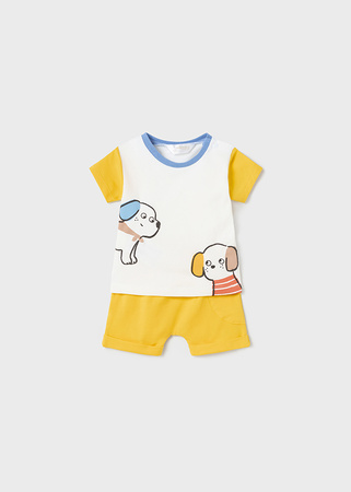 Mayoral Newborn 1621-024 Komplet 4-częściowy dla chłopca Niebiesko-żółty
