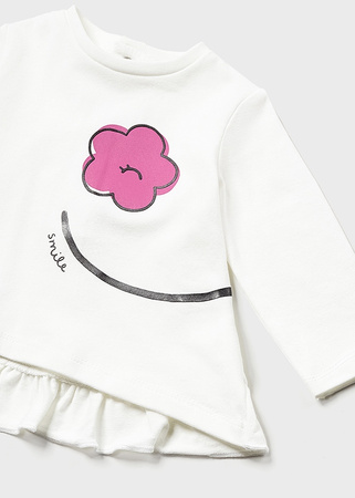 Mayoral Newborn 1745-068 Komplet z bawełny 4-częściowy dla dziewczynki ECOFRIENDS Różowy