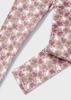 Mayoral Mini 4703-043 Leginsy welurowe z nadrukiem dla dziewczynki Rosado