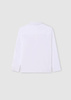 Mayoral Junior 6126-088 Koszulka polo z długim rękawem ze stójką dla chłopca  Blanco
