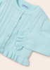 Mayoral Mini 3345-055 Sweterek z ozdobnym ażurem dla dziewczynki Kolor aqua