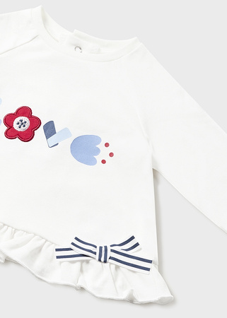 Mayoral Newborn 1745-070 Komplet z bawełny 4-częściowy dla dziewczynki ECOFRIENDS Czerwony