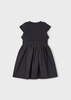 Mayoral Mini 3927-035 Sukienka łączona prążek Antracita
