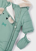 Mayoral Newborn 2606-048 Kombinezon z mikrofibry ECOFRIENDS dla noworodka Zielony