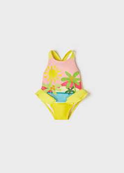 Mayoral Baby 1731-065 Strój kąpielowy (jednoczęściowy) dla dziewczynki Żółty