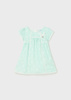 Mayoral Baby 1946-065 Sukienka w kropki z koronką dla dziewczynki Mięta