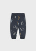 Mayoral Baby 2541-090 Długie spodnie dresowe we wzory dla chłopca Petroleo