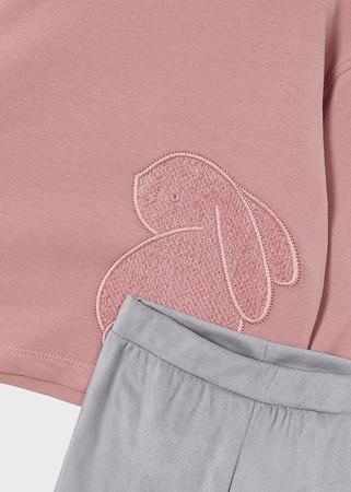 Mayoral Mini 4721-032 Komplet 2-częściowy z bluzą i szerokimi leginsami Marquillaje