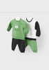 Mayoral Newborn 1623-037 Komplet 4-częściowy dla chłopca Zielony