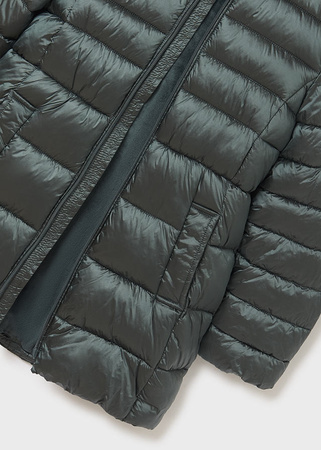 Mayoral Junior 7481-068 Kurtka długa pikowana dla dziewczynki ECOFRIENDS Zielona