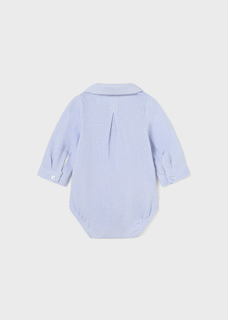 Mayoral Newborn 2759-070 Body koszulowe z długim rękawem ECOFRIENDS Niebieskie
