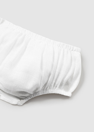 Mayoral Newborn 1826-056 Sukienka wizytowa z pasującymi majteczkami dla dziewczynki Crudo