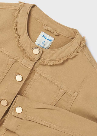 Mayoral Junior 6433-057 Kurtka/katana dla dziewczynki Beżowa