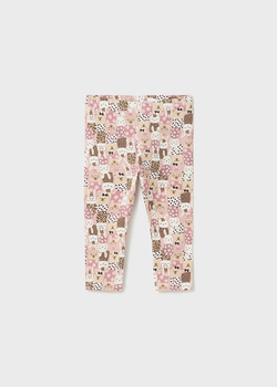 Mayoral Baby 2763-082 Leginsy w nadruk ECOFRIENDS dla dziewczynki  Rosado
