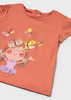 Mayoral Baby 1049-072 Koszulka z krótkim rękawem z aplikacją 3D Zanahoria