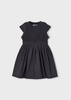 Mayoral Mini 3927-035 Sukienka łączona prążek Antracita