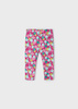 Mayoral Mini 3702-092 Leginsy nadruk dla dziewczynki Fucsia