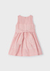 Mayoral Mini 3910-011 Sukienka z gipiurą dla dziewczynki Różowa