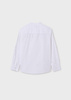 Mayoral Junior 6141-051 Koszula z długim rękawem ze stójką Blanco