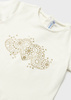 Mayoral Baby 105-047 Koszulka z krótkim rękawem ECOFRIENDS Ecru