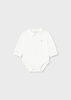 Mayoral Newborn 2713-051 Body koszulowe z długim rękawem ECOFRIENDS  Ecru
