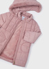 Mayoral Mini 4490-067 Długa kurtka dla dziewczynki Rosado