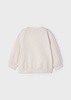 Mayoral mini 4477-059 Bluza z haftem dla dziewczynki beżowa
