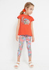 Mayoral Mini 3787-087 Komplet 2-częściowy ECOFRIENDS z leginsami dla dziewczynki Pomarańczowy