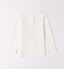 Sarabanda 0A308/00 Koszulka z długim rękawem z dżetami dla dziewczynki Ecru