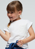 Mayoral Mini 3087-036 Koszulka z krótkim rękawem z kieszonką Blanco 