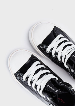 Mayoral Mini 44400-054 Buty sportowe na platformie dla dziewczynki Negro