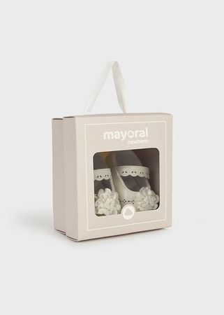 Mayoral Newborn 9819-005 Buty balerinki dla noworodka Nacar