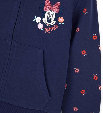 Original Marines DFPV3034CF Bluza Myszka Minnie zapinana na suwak Granat