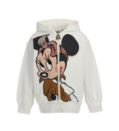 Original Marines DEAV3553F Bluza MINNIE  zapinana na suwak dla dziewczynki  Ecru