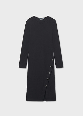 Mayoral Junior 7915-029 Sukienka prążek Negro