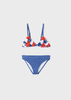 Mayoral Junior 6745-078 Strój kąpielowy/bikini dla dziewczynki Indygo