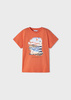 Mayoral Mini 3023-017 Koszulka z krótkim rękawem dla chłopca ECOFRIENDS Pomelo