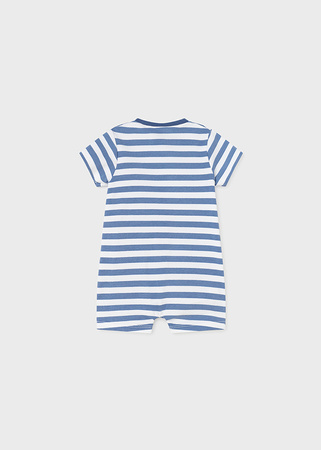 Mayoral Newborn 1751-038 Zestaw 2 pajacyków krótkich dla chłopca Niebieski i żółty