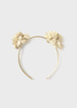 Mayoral Baby 10026-070 Opaska z kwiatkami Champagne