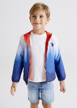 Mayoral 3417-095 Kurtka dwustronna przejściowa wiatrówka dla chłopca Niebiesko-czerwona