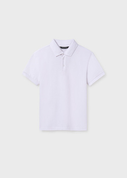 Mayoral Junior 890-078 Koszulka polo z krótkim rękawem Blanco
