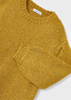 Mayoral Mini 4302-074 Sweter z cekinami dla dziewczynki Mostaza vi