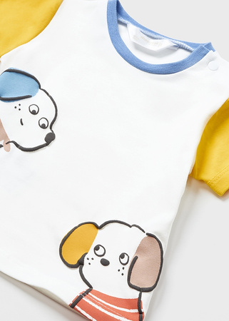 Mayoral Newborn 1621-024 Komplet 4-częściowy dla chłopca Niebiesko-żółty