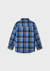 Mayoral Mini 4111-065 Koszula chłopięca w kratę kolor cielo