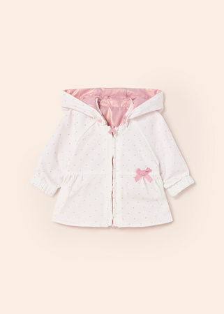 Mayoral Newborn 1401-037 Kurtka przeciwwiatrowa dwustronna dla dziewczynki Różowa
