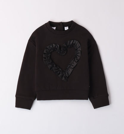 Sarabanda 0A221/00 Bluza z aplikacją dla dziewczynki  Black