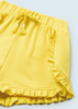 Mayoral Baby 603-063 Krótkie spodenki z bawełny dla dziewczynki  Żółte
