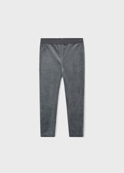 Mayoral Mini 712-044 Leginsy aksamitne dla dziewczynki Titanio